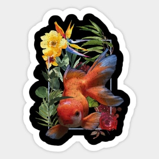 Koi Floral Sticker